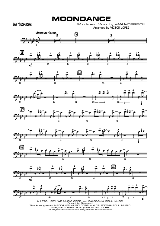 Moondance - Trombone 1