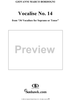 Thirty-Six Vocalises for Soprano: No. 14