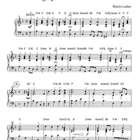 A Mighty Fortress Is Our God - Keyboard or Guitar