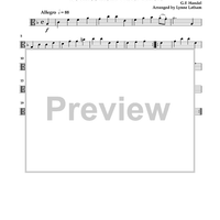 Bourée from Water Music - Viola