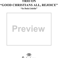 Trio on "Good Christians All, Rejoice"