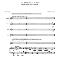 The Colour of His Hair (soprano, mezzo, tenor & baritone)