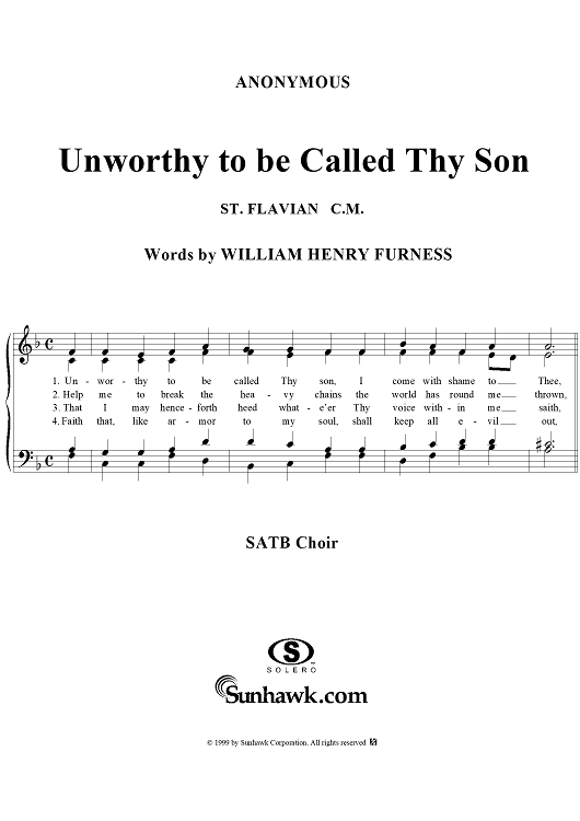 Unworthy to be Called Thy Son