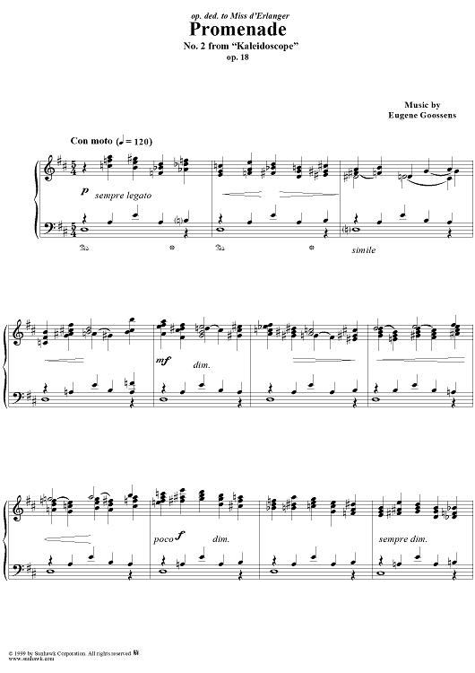 Promenade - No. 2 from "Kaleidoscope" Op. 18