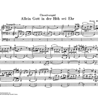 Choral Prelude on "Allein Gott in der Höh sei Ehr"