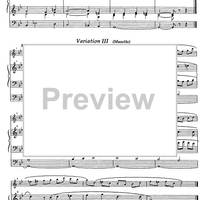 Variations sur un Noël français - Score