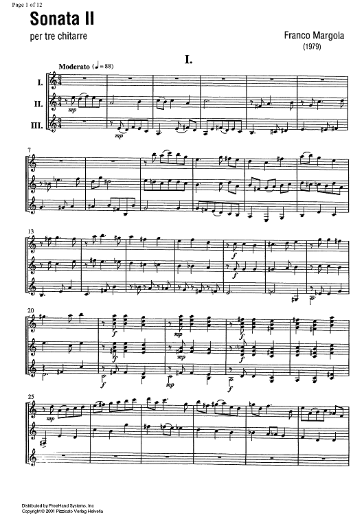 Sonata II - Score