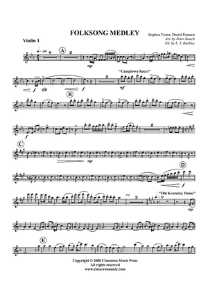 Folksong Medley - Violin 1