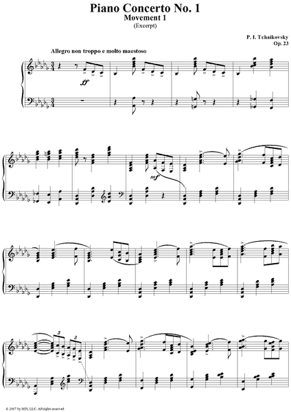 Get to Know Tchaikovsky. Piano Concerto No. 1. Movement 1
