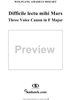 Difficile lectu mihi Mars, three voice canon in F Major, K559