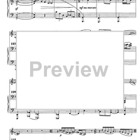 Variation on Béla Bartók theme - Score