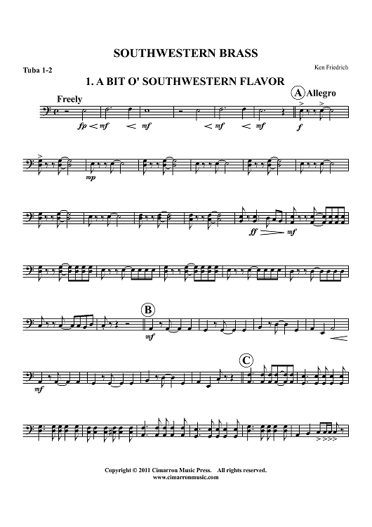 Southwestern Brass - Tuba 1 & 2