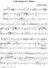 Cello Sonata in G Minor - Piano Score