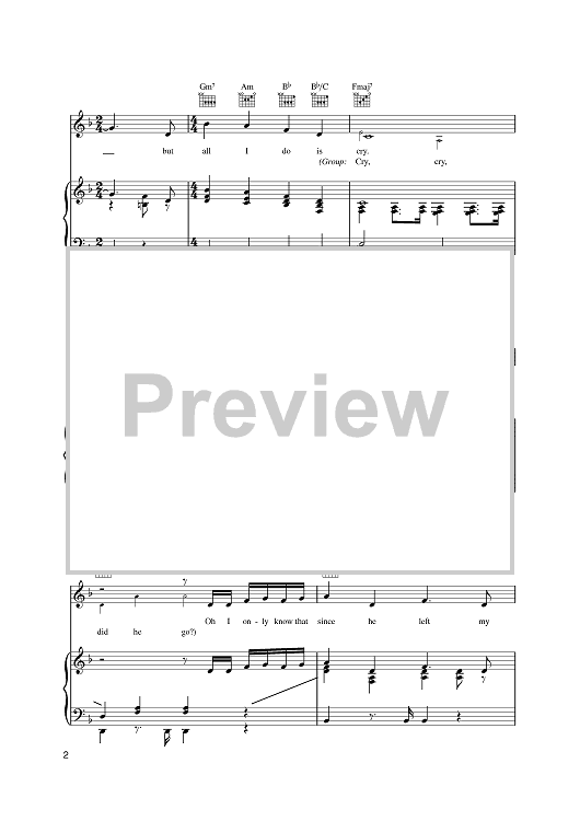 One Less Bell To Answer" Sheet Music by Burt Bacharach for Piano/Vocal/Chords Sheet Music Now