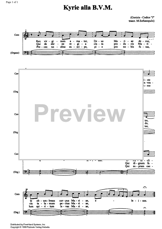 Kyrie alla Beatae Virginis Mariae