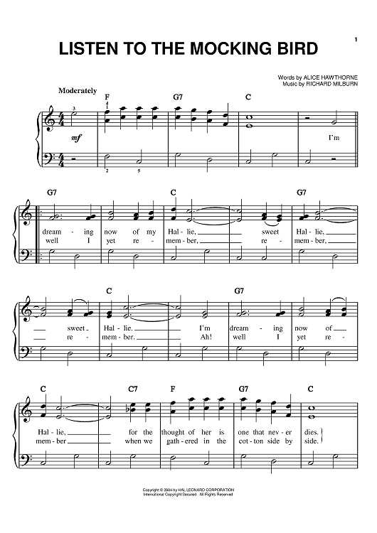 Listen To The Mocking Bird