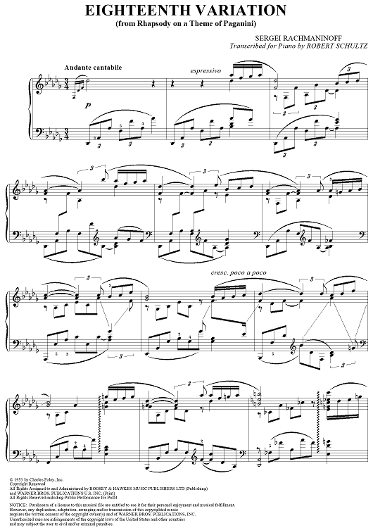 Eighteenth Variation