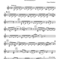 Serenade - from Schwanengesang, #4 - Part 2 Flute, Oboe or Violin