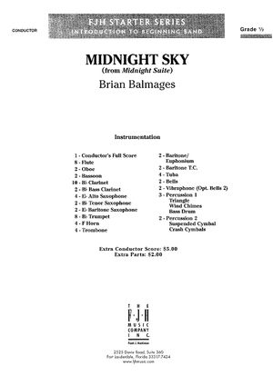 Midnight Sky (from Midnight Suite) - Score Cover