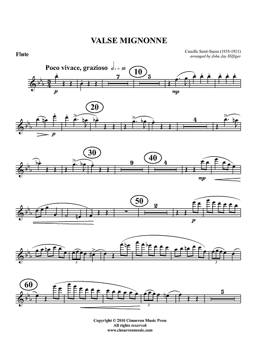 Valse Mignonne - Flute