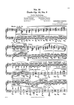 No. 18 - Étude Op. 10, No. 9 (Second Version)