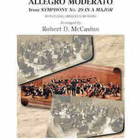 Allegro Moderato from Symphony No. 29 in A Major - Score Cover