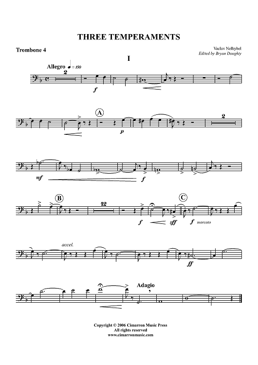 Three Temperaments - Trombone 4