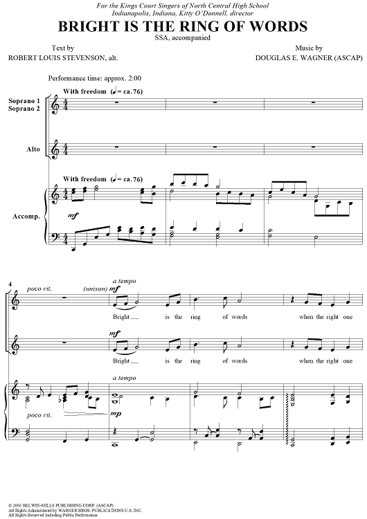 Bright is the Ring of Words