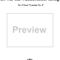 "Es war ein wunderlicher Krieg" (chorus), No. 5 from Cantata No. 4