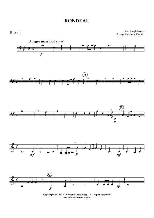 Rondeau - Horn in F 4