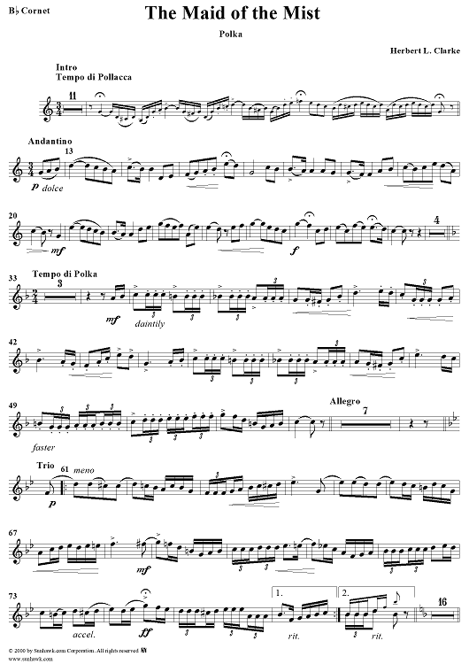 The Maid of the Mist  (Polka) - Cornet