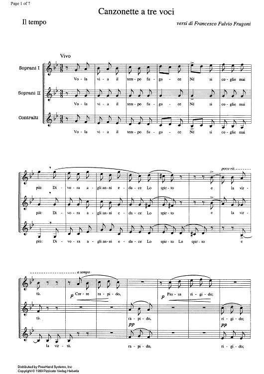 Canzonette a tre voci