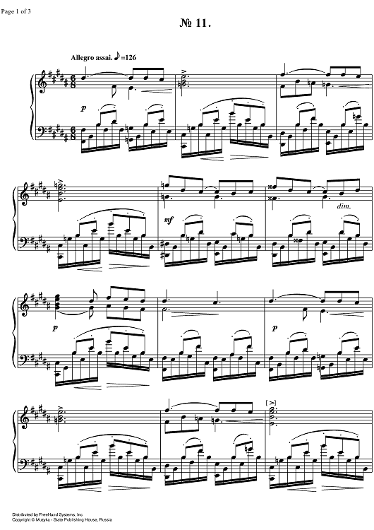 Prelude Op.11 No.11