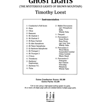 Ghost Lights - Score Cover