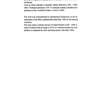 Jutranja pesem - Preface