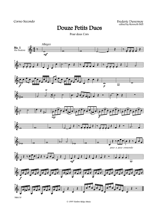 Douze Petits Duos - Horn 2