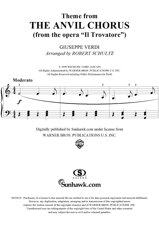 The Anvil Chorus (Theme from the opera "Il Trovatore")