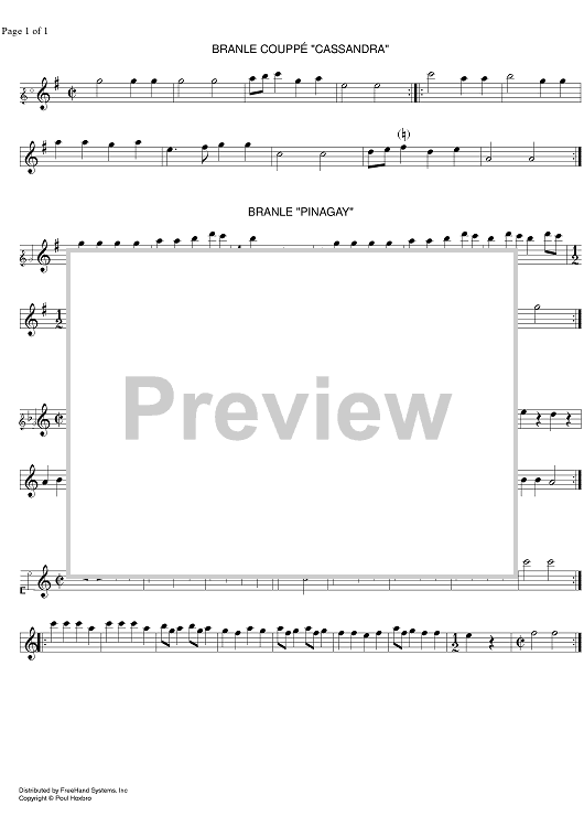 30 Dances from Thoinot Arbeaus Dancing School - Branle Couppe