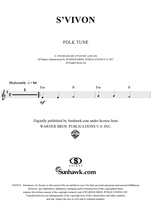 S'vivon - B-flat Instruments