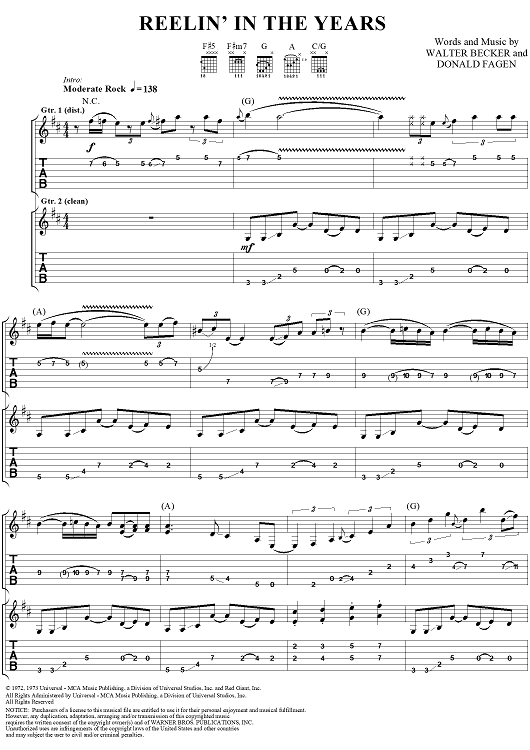 Reelin' In The Years