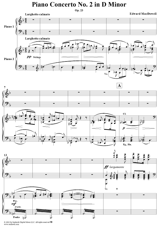 Piano Concerto No. 2 in D Minor, Op. 23