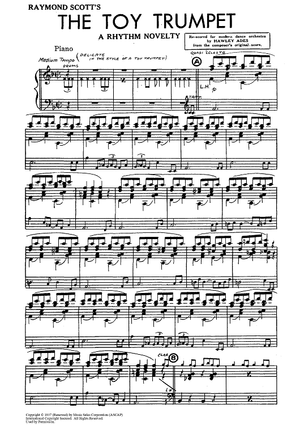 The Toy Trumpet - Piano Score