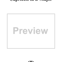 Capriccio in D Major