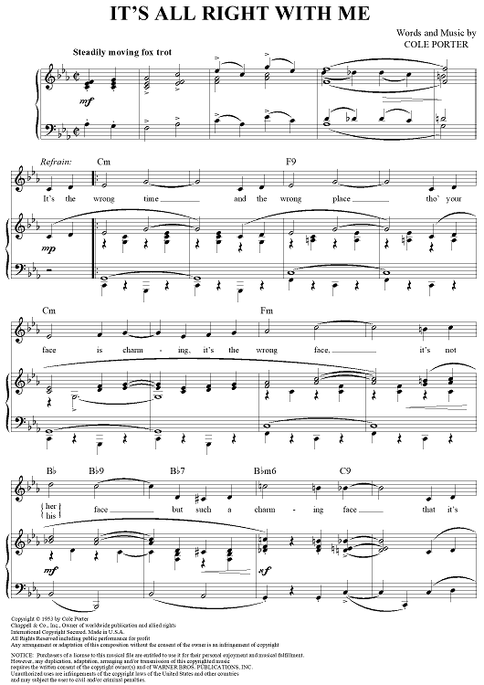 It's All Right With Me