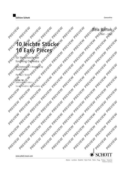 10 easy Pieces - Score