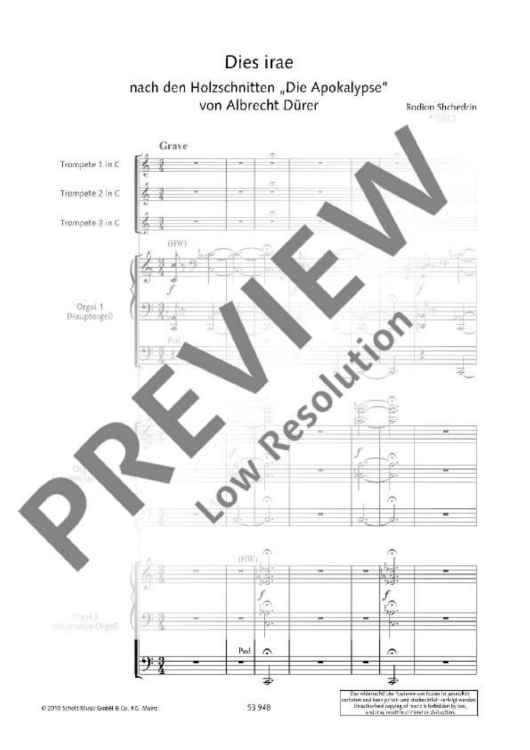 Dies irae - Score and Parts