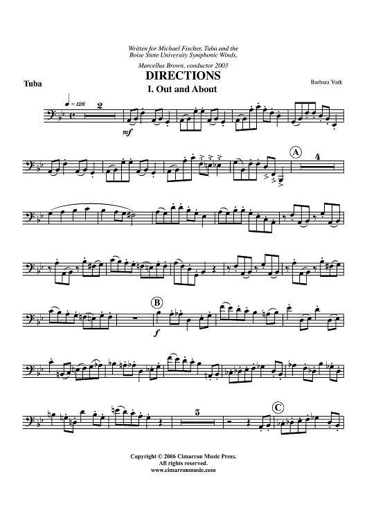 Directions - Tuba