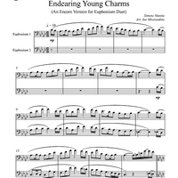Believe Me If All Those Endearing Young Charms - Euphoniums TC