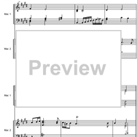 French Suite  6 E Major BWV 817 - Score