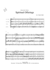Spiritual Offerings - Score
